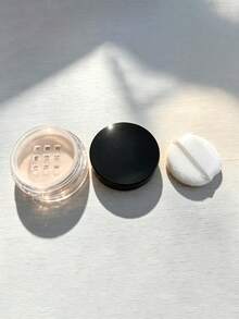 Sealed Leak-Proof Loose Powder Dispenser Box, 1/12pcs 10ML High Transparency Plastic Minimalist Clear Round Wide Mouth With 9-Grid Sieve Screw-On Lid And Flocked Powder Puff, Portable Makeup Refill Storage Empty Jar For Travel, DIY Daily Cosmetic Organization - Multicolor - View 14