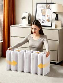 6‑Tier Foldable Shoe Cabinet - Flip‑Top Practical Plastic Shoe Cabinet, No Assembly Required, Vertical Stackable Design, Space‑Saving, Stable Structure, Vertical Shoe Rack, Suitable For Homes, Apartments, Dormitories And Shops - Multiple Specifications - View 5