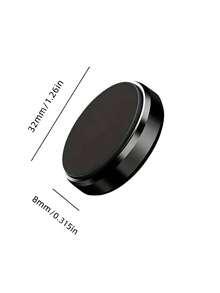 2pcs/1pc Car Round Magnetic Phone Holder, Strong Magnetic Car Mount, Multi-Angle Adjustable, Dashboard Adhesive Installation, Convenient For Driving Navigation And Calls, No Obstruction Of View, Magnetic Design For Quick Access - A - View 8