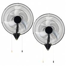 Wall Mount Fan, 20 In Wall Mounted Hanging Fan Oscillating, 3-Speed, Long Airflow Distance, Adjustable Rotation Angle, Mechanical Powerful For Industry, Commercial, Garage, Workshop, Gym, 2 Pack - 20 In 2 Pack - View 8