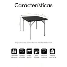 Outdoor Dining Tables - Black - View 2
