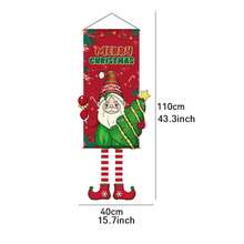 The Grinch The 1PC Christmas Print Hanging Cloth Banner, Hanging Painting Frame, Party Atmosphere Decoration Prop, Home Wall Decor, Store Window Display, Holiday Photo Backdrop, Reusable Christmas Scene Decoration, Easy Installation And Foldable Storage, Suitable For Christmas Party Decor - 110*40cm - View 5