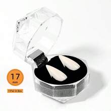 Set 4 Pasang Taring Vampir, Tersedia 4 Ukuran, Taring Vampir Halloween - Taring Resin Putih Tajam Realistis, Cocok untuk Kostum Halloween, Zombie, Setan, Pesta Gotik - Aksesori Taring Vampir Wanita yang Dapat Dipakai Sepanjang Tahun, Desain Minimalis, Pengerjaan yang Indah, Aksesori Cosplay Horor, Bahan Tahan Lama, Penting untuk Penggemar Cosplay - MultiWarna - View 10