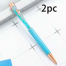 2pcs Dual-Color Flower Pen Caps Ballpoint Pens, Creative Multi-Color Rotating Ballpoint Pens, School Supplies, Personalized Gifts For Wedding, Valentine's Day, Christmas And Teacher's Day - Multicolor - View 16