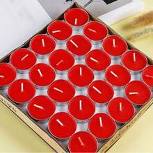 10-30pcs Small Smokeless Tea Light Candles, Romantic Mini Candles, Wax Melt Heater Candles, Odorless And Smokeless, For Birthday Party, Outdoor Wedding, Indoor Dinner Atmosphere - Multicolor - View 11