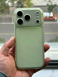 Simple Transparent Glossy Camera Protection Phone Case Compatible With IPhone 17 Pro Max 17 Pro 17 Air 16 Pro Max 15 14 13 Pro Max Matte Transparent Back Panel - Translucent Green - View 18