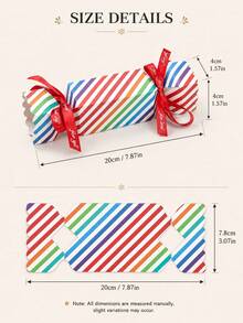 18pcs Christmas Firecracker Hanging Ornaments, Red & Green Festive Style Christmas Tree Decorations And Seasonal Home Decor - Candy Box - View 8