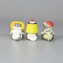 mofusand 1pc Toast Headgear Cat Blind Box, Soft And Cute Cure, Style Random Blind Draw. Holiday Gifts Are Very Suitable For Family, Friends And Classmates. They Are Cute And Hand-Made. (Stochastic Style) - Multicolor - View 5