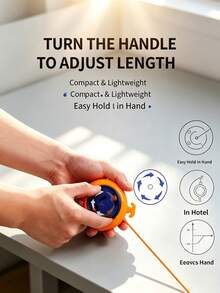 Retractable Travel Clothes Line, Camping Laundry Drying Rope, Portable Outdoor Clothesline With Carabiners, Adjustable Windproof Clothes Rope, Compact Travel Laundry Accessory, Indoor Outdoor Drying Line For Trip - Multiple Styles - View 4
