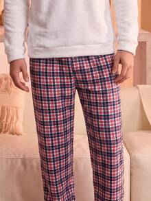 Manfinity Underwear&Sleepwear Basics ملابس داخلية وملابس نوم أساسية من Manfinity – طقم ملابس منزلية بأكمام طويلة وشورتات بوكسر (مجموعة الخريف/الشتاء) - متعدد الألوان - مشاهدة 23