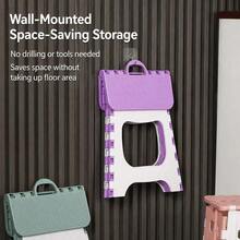 Portable Folding Chair And Stool, Space-Saving Collapsible Seat, Easy-To-Carry Mini Stool, Suitable For Home, Camping, Picnic And Travel. - Multicolor - View 4