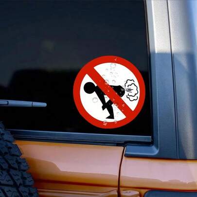 Funny No Fart Warning Vinyl Stickers With Humorous Joke Patterns Car Window Stickers Suitable For Trucks, SUVs, Motorcycles, Helmets, Laptop Decorations