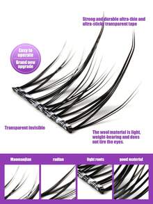 Boxed Glue-Free Single Cluster False Eyelashes, 3D Natural Look, Soft Lightweight Clusters, Beginner-Friendly - View 3