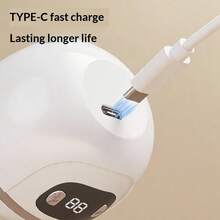 2-In-1 Electric Nail Clipper & Polish Grinder With LCD Display, 3-Speed Automatic Trimmer, LED Light & Residue Storage, USB-C Rechargeable Manicure Care Tool - Multicolor - View 12
