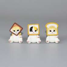 mofusand 1pc Toast Headgear Cat Blind Box, Soft And Cute Cure, Style Random Blind Draw. Holiday Gifts Are Very Suitable For Family, Friends And Classmates. They Are Cute And Hand-Made. (Stochastic Style) - Multicolor - View 3