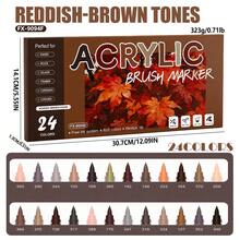 Set Spidol Akrilik Cair Ujung Lembut, Seri 22 Warna Tema, Ujung Kuas Elastis Lembut dengan Garis Halus dan Terkendali, Set Kuas Lukisan Karakter Profesional untuk Siswa, Spidol untuk Menggambar Karakter Animasi DIY, Cocok untuk Kaca, Plastik, Logam, Karton, Kain, dan Berbagai Permukaan Lainnya, Cocok untuk Siswa, Kembali ke Sekolah - MultiWarna - View 42