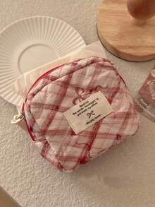 Japanese & Korean Style Niche Design Ins-Style Striped Bowknot Small Storage Pouch Coin Purse Lightweight Hanging Accessory Fashionable Personalized Bag - Multicolor - View 2