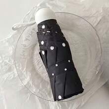 1pc Compact Polka Dot Capsule Portable Folding Umbrella, Sun Protection, Outdoor Travel Essential - Polka Dot Capsules - View 9