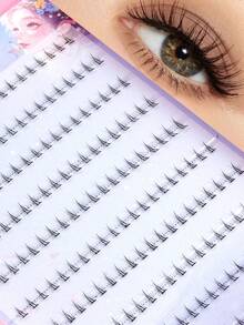 Multi-Layer High Capacity Fairy Tip Single Cluster Eyelashes, Pointed And Voluminous, Clearly Defined Layers, Effectively Lengthen And Amplify Eyes - View 4