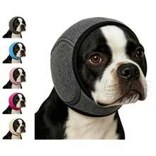 Dog Noise-Canceling Ear Muffs, Adjustable Calming Ear Covers, Shockproof & Waterproof Ear Protection, Relieve Stress From Thunder, Fireworks, Grooming, Bathing, Swimming, Christmas Pet Care Accessory - Multicolor - View 2