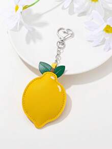 1pc/4pcs Minimalist Exaggerated PU Faux Leather 3D Star Heart Shell Keychain Bag Earphone Case Phone Shell Car Key Pendant Gift For Friends Daily Accessory - Multicolor - View 5