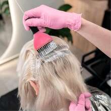 Pastel Pink Disposable Gloves - Latex-Free, Powder-Free Nitrile Gloves, For Household Cleaning, Multi-Purpose Cleaning, Tattooing, And Hair Coloring - Available In Multiple Sizes, For Women - Baby Pink - View 3