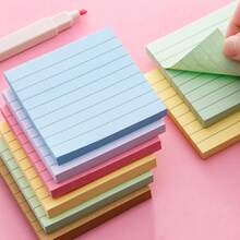 Thickened Sticky Notes Suitable For Office & Home - Strong Adhesive Tear-Off Notepad With Square Pages, Color-Coded Memo Pads, Space-Saving Blinder Sheets For Desk Organization - Multicolor - View 3