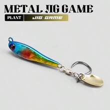 1PC 10-30g Long Distance Casting Metal Jig Fishing Lure With Rotatable Single Hook & Spinner Blade Hard Metal Bait For Inshore Offshore Game Fishing Freshwater Saltwater - Multicolor - View 19