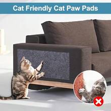 100cm*40cm Self-Adhesive Cat Scratching Pad Roll, DIY Cuttable Cat Scratching Carpet Mat, For Sofa Furniture Protection, Cat Tree And Scratching Post Replacement Pad - one-size - View 8