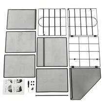 Schreibtisch Organizer mit 5 Fächern 32 x 31 x 31.5 cm Dokumentenablage für Büro - Variante - Übersicht 9