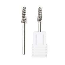 1pc Tungsten Steel Nail Drill Bit, Tapered Cone Shape, Suitable For Semi-Sharp Edge Smoothing And Gel Nail Polish Removal, Universal 2.35mm - Multicolor - View 6