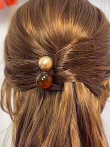 Bun Hair Clip Casual Versatile Suitable For Daily Wear - Multicolor - View 5