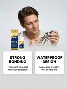 Metal Adhesive, Wood Metal Plastic Bonding, Household Waterproof Metal Glue - A - View 6