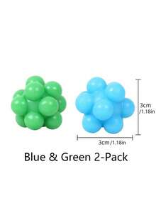 2/6/10/14pcs Two-Tone Pet Toy-A Candy-Colored, Elastic Rubber Ball; An Interactive Toy Suitable For All Cats And Small Dogs. An Ideal Gift For Close Friends Who Own Pets. - Multicolor - View 7
