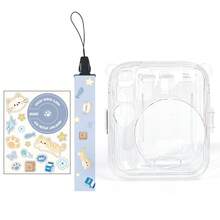 1pc Protective Camera Case Compatible With Fujifilm In Stax Mini 13, Custom Fit Instant Accessories With Cartoon Stickers, Clear Glitter PC Bag With Adjustable Shoulder Strap, Suitable As A Gift For Holidays, Professional Camera Protective Case. - View 15