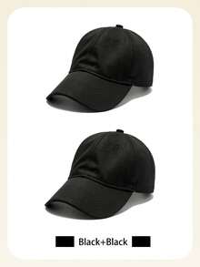 1pc/2pcs Unisex Solid Color Baseball Cap Dad Hat Baseball Cap Suitable For Daily Casual Hiking Climbing Skiing Fishing Rock Climbing Or Travel Decoration - Multicolor - View 5