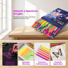 Neon Special Series 50pcs Fluorescent Colored Pencils 3.3mm - 50 Fluorescent Colored Pencils - View 6