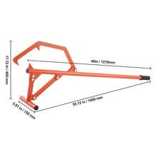Timberjack Mango de 1219 mm de Acero Resistente Elevador de Troncos con Gancho de Inclinación Ajustable Gato para Troncos de Diámetro Máximo 63,5cm Gato para Cortar, Rodar y Levantar Troncos - Naranja - Ver 10