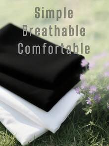 Breathable, Suitable Home, Travel, And Sports - Mother's Day & Birthday, Simple Style, Cute And Fashionable, Quick-Dry Summer - Black - View 5