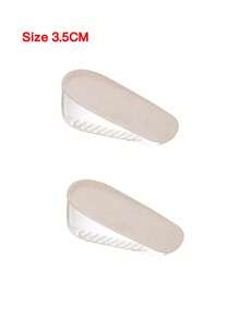 2/1pair Sports Invisible Height Increasing Pad, Comfortable Shock Absorption And Anti Slip Insole, Men's And Women's Deer Cloth Velvet PU Integrated Height Increasing Pad - Multicolor - View 11