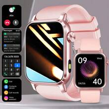 1.85 Inch Unisex Casual Sports Square Smartwatch With Calling, Message Receiving, Pedometer, Multi-Sport Modes, Music Remote Control, Customizable Watch Face - Black - View 16