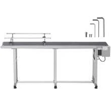 Transportador de Correa Motorizado 1803,4x198,1 mm Transportador Acero Inoxidable Cinta Transportadora de PVC Antiestática Barandilla Doble para Aplicación de Codificación por Inyección de Tinta - 1803,4x198,1 mm - Ver 8