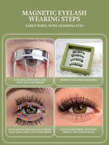 Magnetic False Eyelashes, Soft Natural 3D Fiber, Suitable For Various Occasions - View 6