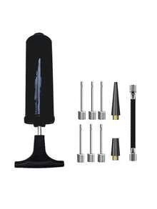 6 Inch Manual Hand Pump Push Inflation Pump 10pcs Basketball Inflation Tool Set, Includes Needle Extension Tube - Multicolor - View 5