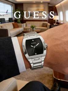 Guess GW0472L2 Men's Quartz Watch, Square Dial With Rhinestones, Gold-Plated Stainless Steel Band, Multifunction Chronograph And Date Display, Luxury Sparkling Starry Dial, Suitable For Business, Banquet, Commute, Qixi Festival Gift - one-size - View 11