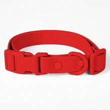 PVC Waterproof, Odor-Resistant, Rust-Proof Dog Collar With Adjustable Buckle, Easy To Clean, Suitable For Small, Medium, And Large Dogs - Red - View 10