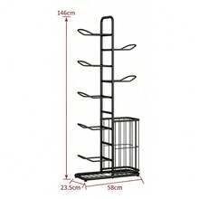1PCS 5/7 Tier Storage Rack Holder Organizer Football Basketball Ball Volleyball Basket Stand - 7 Tier - View 2