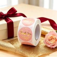 500pcs Thank You Stickers, Suitable For Gift Packaging, Envelopes, Cards, DIY Decoration - Multi-color - View 3