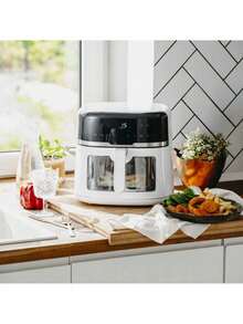 CAMRY Air Fryer, Oil-Free Fryer, Digital Air Fryer - Adjustable Temperature, LED Display, Removable Basket - EU E Type Plug(220-240V) - View 2