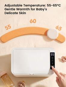 Baby Wet Wipes Warmer, Baby Wipes Box, Warm Moistening Constant Temperature Wet Wipes Machine, Portable Insulation - White - View 2